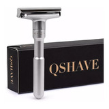 Barbeador Ajustável Safety Razor Qshave + 5 Lâminas Usa