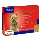 Vemífugo Endogard Para Cães De 2,5kg - 2 Comprimidos Virbac