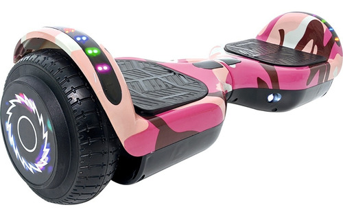 Hoverboard Patineta Electrica Bluetooth Luces Led Luz Color Rosa