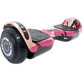 Hoverboard Patineta Electrica Bluetooth Luces Led Luz Color Rosa