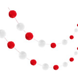 Guirnalda De Pompones De Hilo De 72 Pulgadas, Decoracion De 