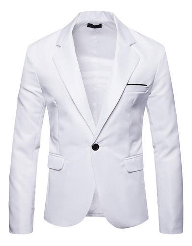 Blazer De Hombre Con Solapa, Chamarra De Esmoquin