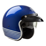 Casco Para Moto Abierto Hawk 721  Azul Colors Talle M 