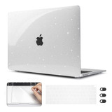 Funda Para Macbook Air 13'' / Transparente Con Brillos