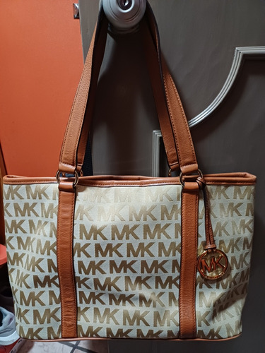 Bolsa Michael Kors Dorado Camel Original Marrón 