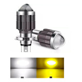 Bombillo Led H4 Bicolor Antiniebla Proyector Lupa Moto/carro