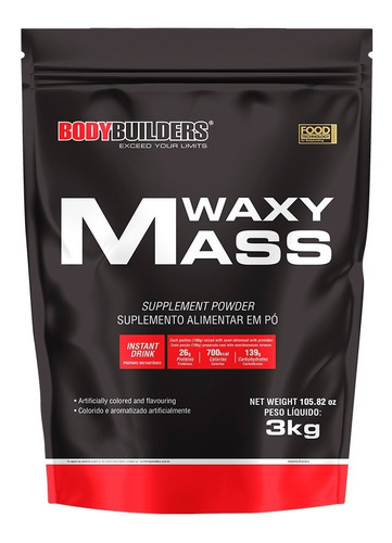 Hipercalórico Waxy Mass Gainer Refil 3kg 