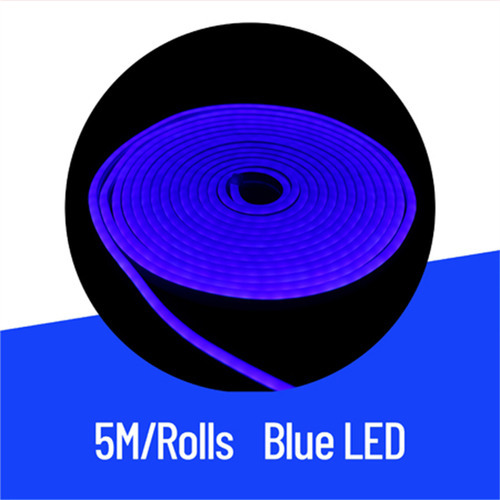 Neon Led Flexible 12v 5mt Exterior 120led/mt Mayorled Color De La Luz Azul