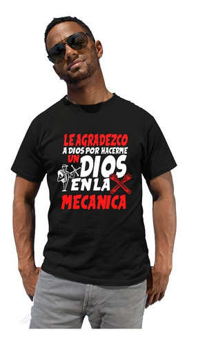 Playera Divertida De Moda De Caballero Mecanica Automotriz