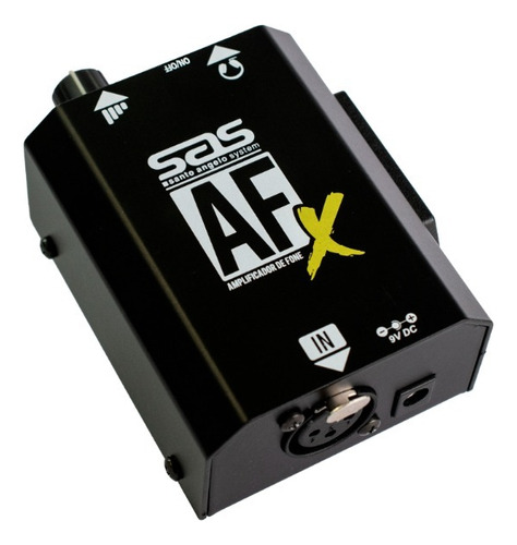 Amplificador De Fone Santo Angelo Afx Xlr Cor Preto