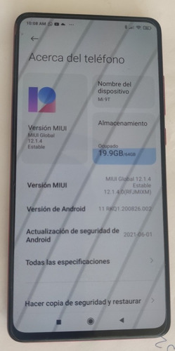 Xiaomi Mi 9t Pro 6/64 Gb Azul (cambio Pantalla)