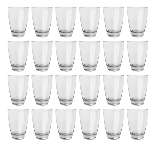 Vaso Pampa Durax Vidrio 400ml Agua Jugo Nacional X24 Uni.