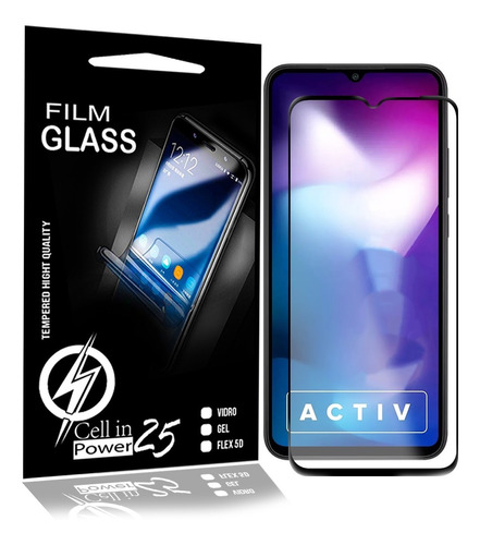 Película Vidro 3d Compatível Redmi 9 Activ 6.53 Preta