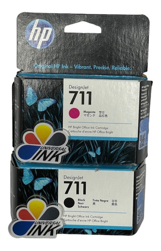 Cartucho Hp 711 N 38ml Y 711 Magenta Original