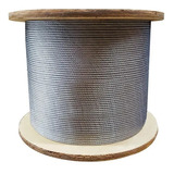 Cable Guaya Galvanizado 1/8 (3.2mm) 1x7 Rigido S. Gx 1000 M