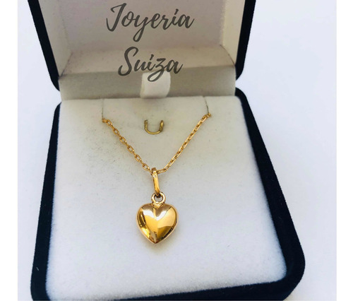 Cadena Y Colgante Corazón Oro 18k Venta Con Garantía