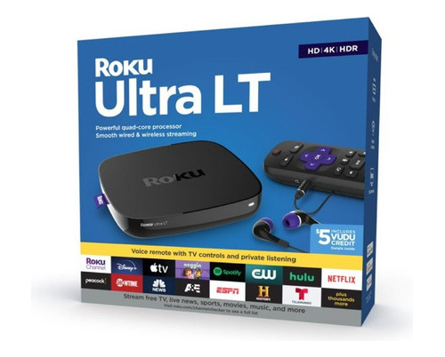 Roku Ultra Lt Hd 4k Hdr Convertidor A Smart Tv Streaming