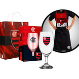 Taça Copo Cerveja Chopp Avental Churrasco Flamengo Oficial