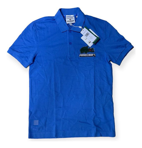 Playera Lacoste Polo Minecraft Blue Ph5026 51