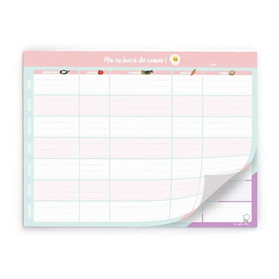 Planificador De Menú, Planificador De Comidas, Meal Planner