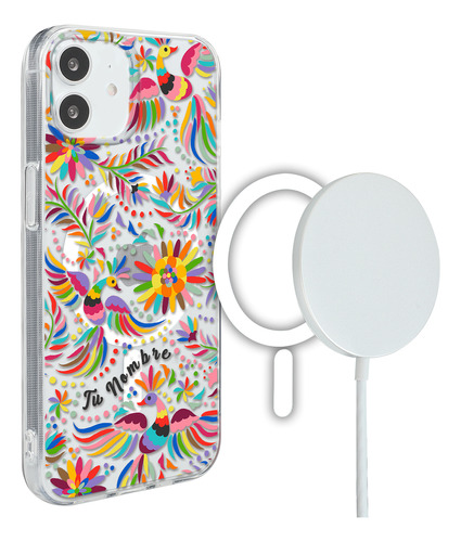 Funda Para iPhone Magsafe Tenango Colorido Mexicano Nombre