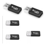 Kit 5 Unidades Leitor Usb 2.0 Para Cartao Micro Sd