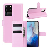 Capa Capinha Carteira Flip Couro Galaxy S20 Ultra Tela 6.9 