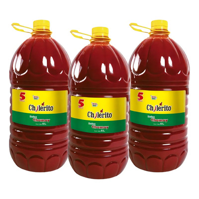 Salsa Chamoy Chilerito Caja De 3 Piezas De 5 Litros | Envío gratis