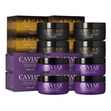 Kit 4 Mascara Capilar De Argan Y 4 Caviar X 250gr  Fidelite 