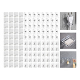 120pcs Ganchos Adhesivos Impermeables Multiuso Para Baño