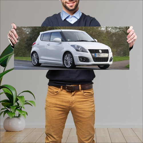 Cuadro 30x80cm Auto 2013 Suzuki Swift Sport 5 Do 24