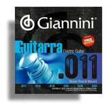 Encordoamento Giannini Para Guitarra 011  Geegst11