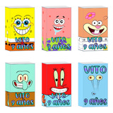 Bolsita Golosinera Personalizada Bob Esponja X35