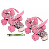 Patines Metálicos Roller Classic Extendibles Leccese - Rosa