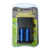 Carregador Com 2 Baterias 18650 3,7v 3800mah Flex Fx-c10