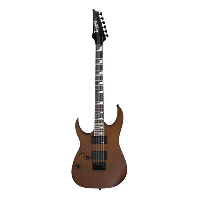 Guitarra elétrica para canhoto Ibanez RG GIO GRG121DX soloist de okoume walnut flat com diapasão de amaranto | Parcelamento sem juros