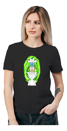 Polera Mujer Rick And Morty Matrioska Algodón Orgánico Wiwi