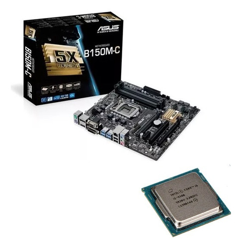 Mother Asus B150m-c 1151 Ddr4  + Micro I5 6ta Gen + Cooler