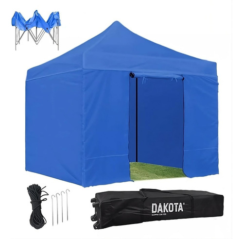 Gazebo 3x3 4 Paredes Premium Carpa Plegable Facil  Armado