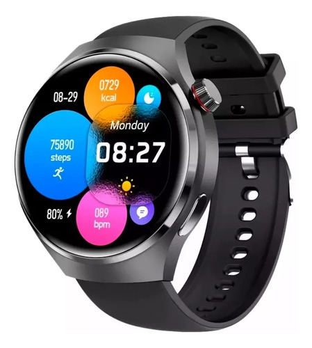 Relogio Smartwatch 4 Pro Nfc Gps Tipo Huawei Monitoramento 