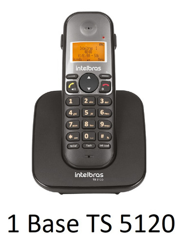 Telefone Sem Fio Intelbras - Base Ts 5120 + 4 Ramais Ts 5121