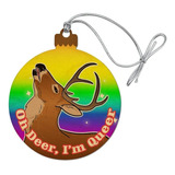 Oh Deer I M Queer Rainbow Pride Gay Lesbian Funny Christmas
