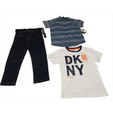 Conjunto Niño Talla 5 Pantalón, Camisa Y Playera