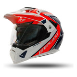 Casco Moto Ufo Aries Cross Enduro Ruta C/ Doble Visor 