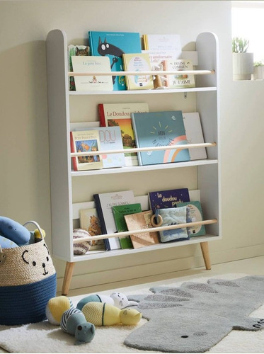 Estante O Repisa Organizador De Libros Montessori Para Niños