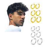 1 Par De Candongas Para Hombre Aretes Varias Medidas Zeus