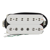 Captador Guitarra Humbucker Fleor Alnico 5 Branco Ponte