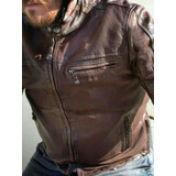 Campera Cuero Rolan Sand Design 