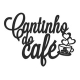 ´placa Cantinho Do Café Mdf 15x21cm