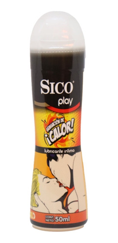 Lubricante Sico Play Sensación Térmica 50 Ml Placer Caliente